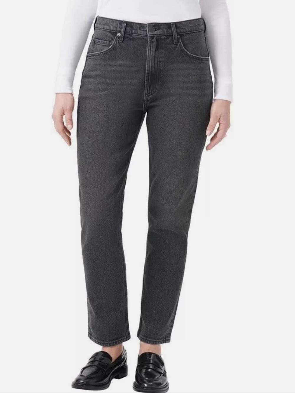 New With Tags Kirkland Signature Size 4 High-Rise Straight Black Jeans